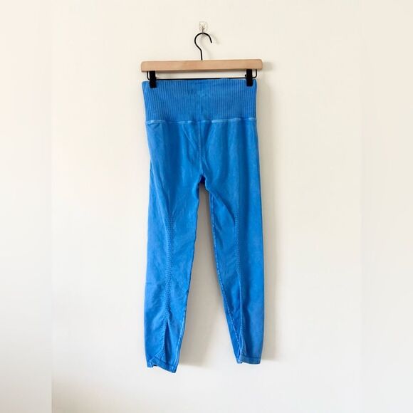 Free People Movement High Rise Leggings in Bright Blue Size S - Picture 4 of 4